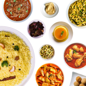 Chicken Rice and Curry Colombo